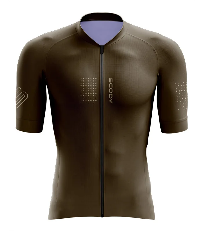 Optimise Cycle Jersey Men - Staple Earthy Brown | Cycling Clothing