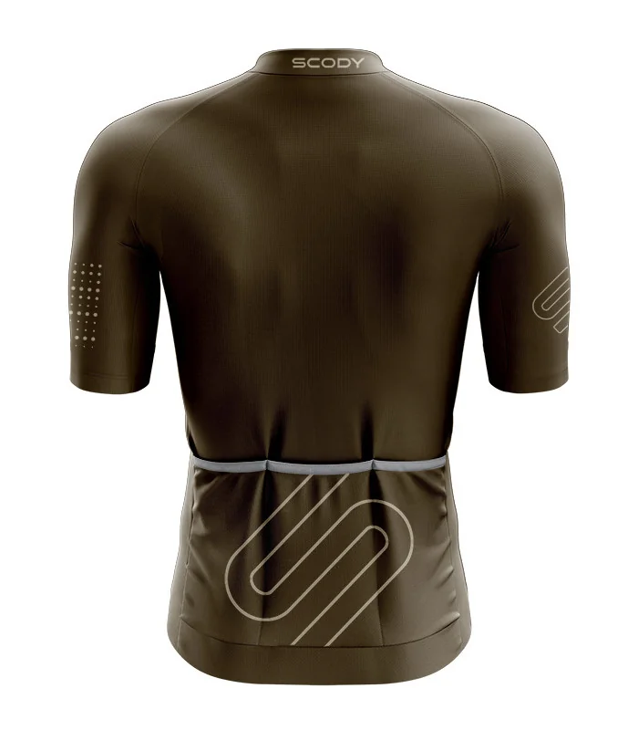 Optimise Cycle Jersey Men - Staple Earthy Brown | Cycling Clothing