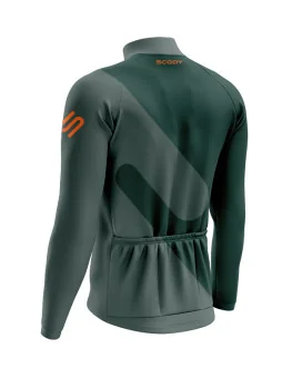 Performance Long Sleeve Cycle Jersey - Slide Racing Green