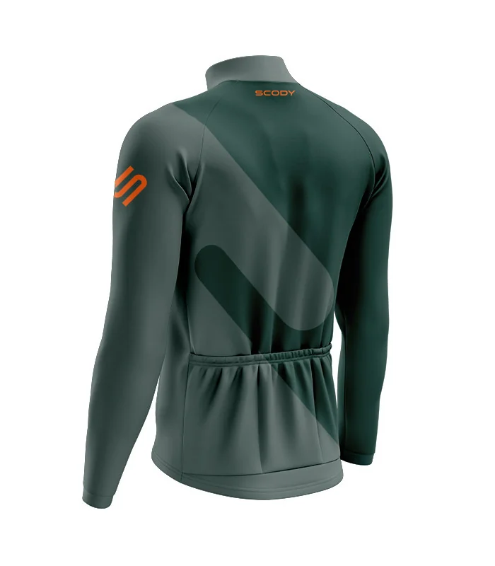 Performance Long Sleeve Cycle Jersey - Slide Racing Green