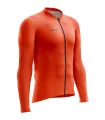 Men's Long Sleeve Cycling Jersey - Staple Orange | SCODY