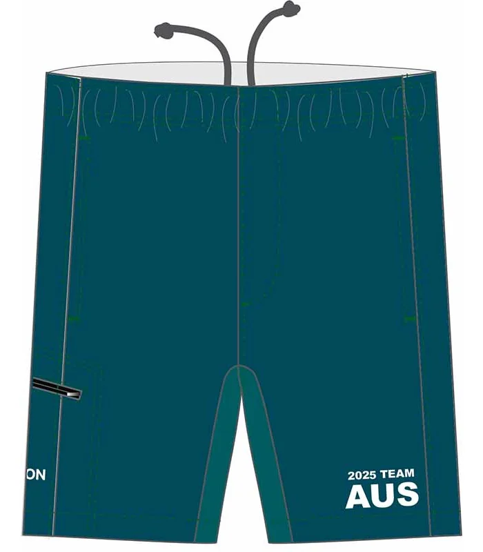 2025 World Champs Wollongong Women's Travel Shorts, Zip Pocket