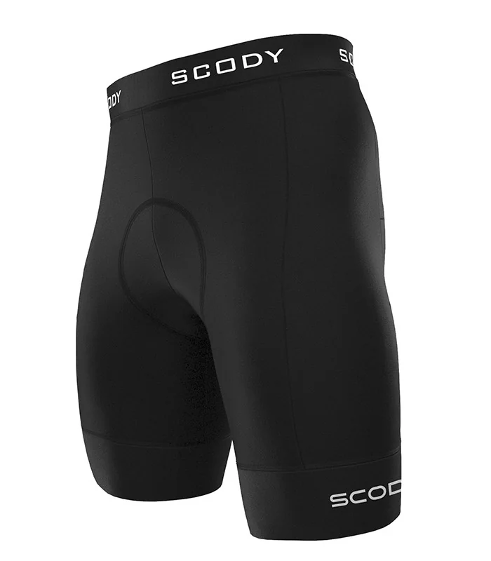 Black Cycle Shorts, X-Opaque Cuff