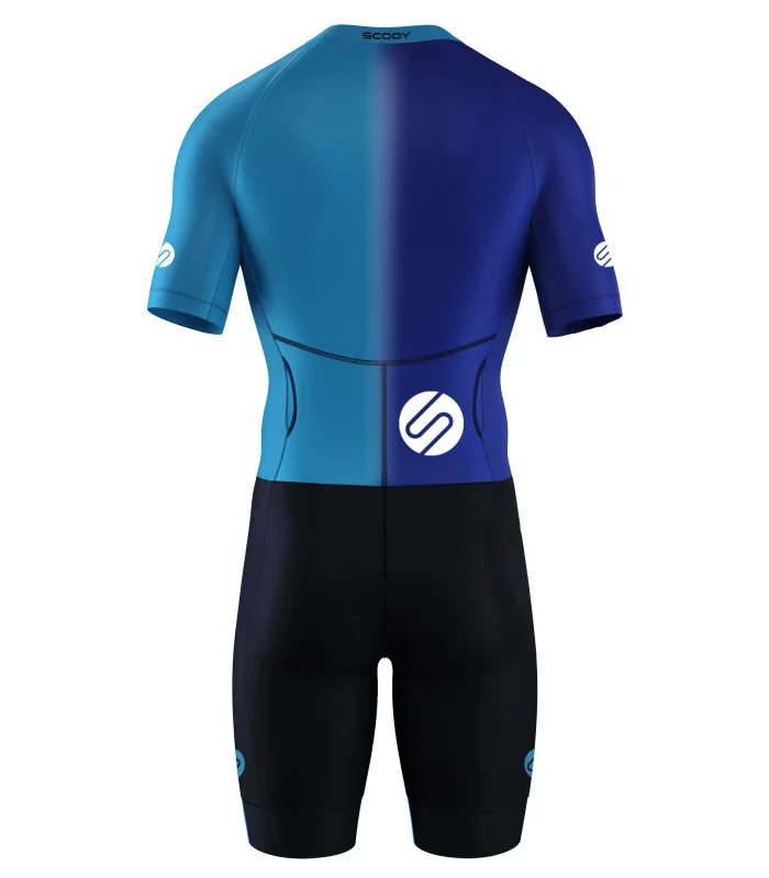 Accelerate Sleeved Triathlon Suit, Zip Through - Reef