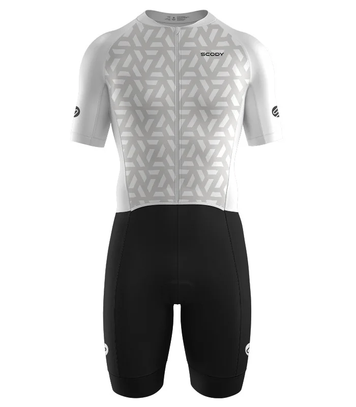 Geo Silver Men's Full Zip Aero Suit | Triathlon Gear