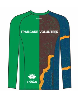 Logan CC Trail Volunteer Mountain Bike Shirt, Zip Pocket - Men, Green