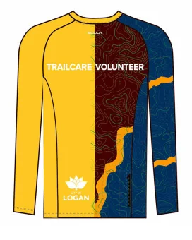Logan CC Trail Volunteer Mountain Bike Shirt, Zip Pocket - Yellow