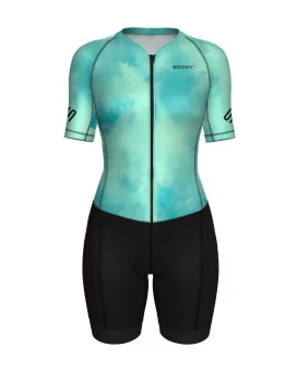 Women's Stratus Mint UV Protect triathlon suit for sale at Scody Australia. Flexible payment options available.| Triathlon Gear