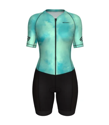 Women's Stratus Mint UV Protect triathlon suit for sale at Scody Australia. Flexible payment options available.| Triathlon Gear