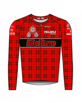 Bike for Burns Performance Long Sleeve Cycle Jersey - Men