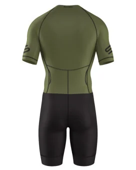 Men's Moss Green UV Protect triathlon suit for sale at Scody Australia. Flexible payment options available. | Triathlon Gear
