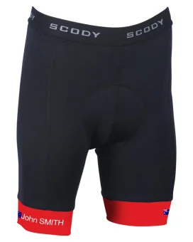 Name and Flag Cycle Knicks - Choose Cuff Red Men