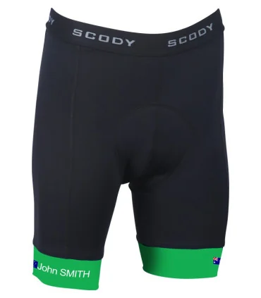 Name and Flag Cycle Knicks - Choose Cuff Colour, Men