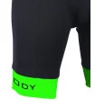Black Cycle Bib Shorts, X-Opaque Cuff, Choose Cuff Colour