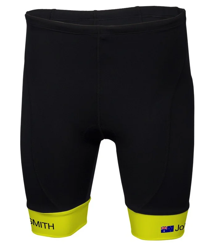 Fluoro Yellow cuff - add your name and flag | Triathlon Gear