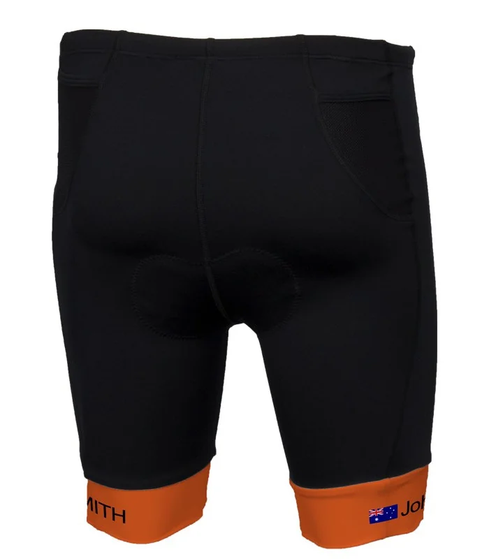 Orange cuff - add your name and flag