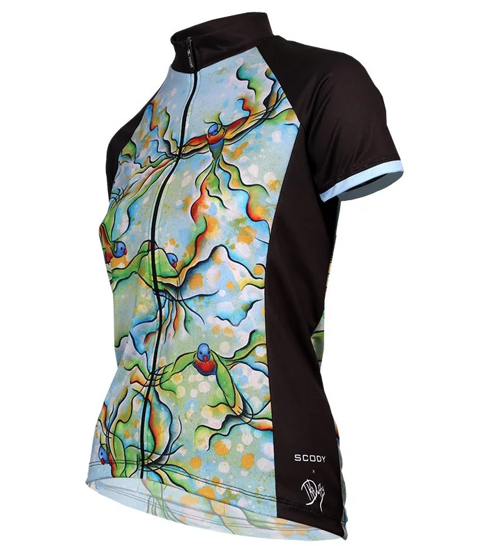 Rainbow Riot Lorikeet Cycle Jersey - Women