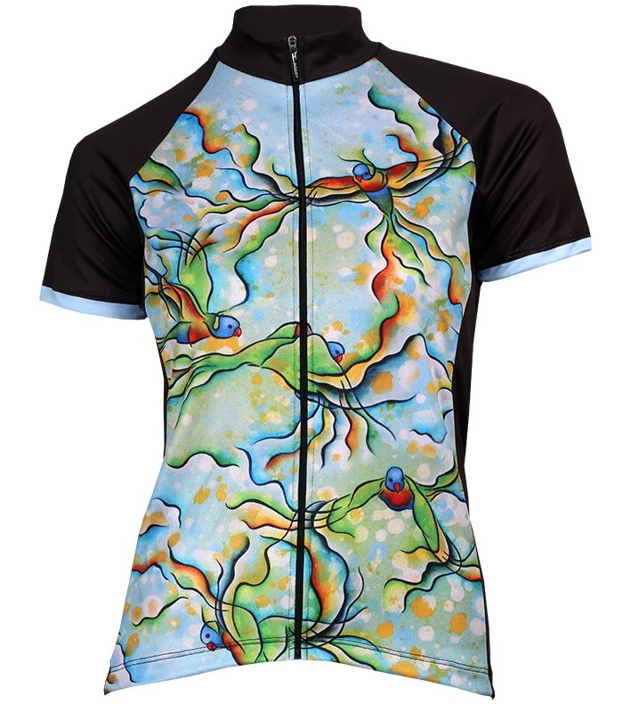 Rainbow Riot Lorikeet Cycle Jersey - Women
