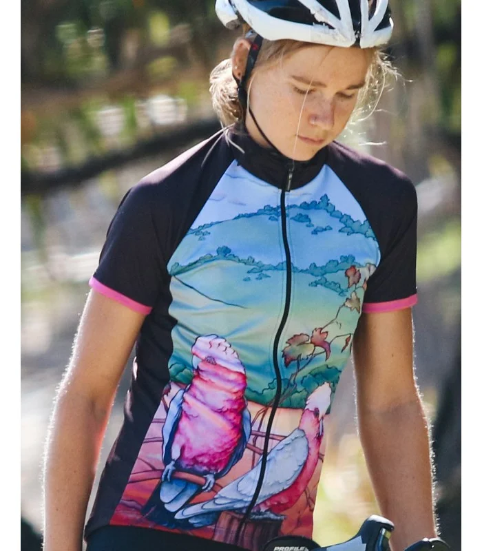 Galah Cycle Jersey designed by Kristy-Ann Duffy | Cycling Clothing