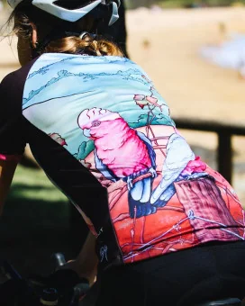 Galah Cycle Jersey designed by Kristy-Ann Duffy