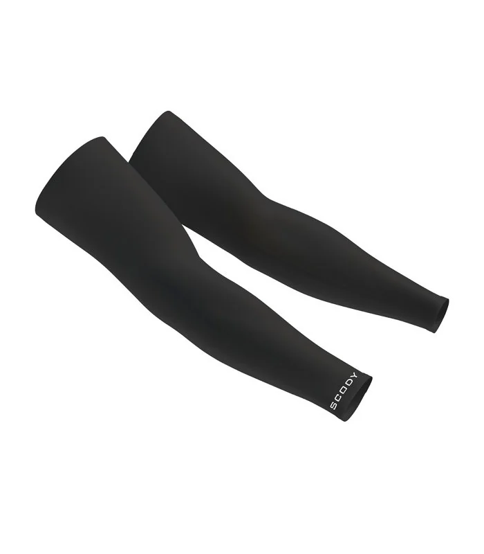 Pure Black Thermo-fit Arm Warmers - Unisex | Cycling Clothing | Running Gear | Triathlon Gear