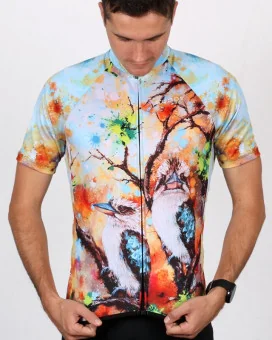 Regeneration Cycle Jersey - Kookaburras on a regenerating landscape