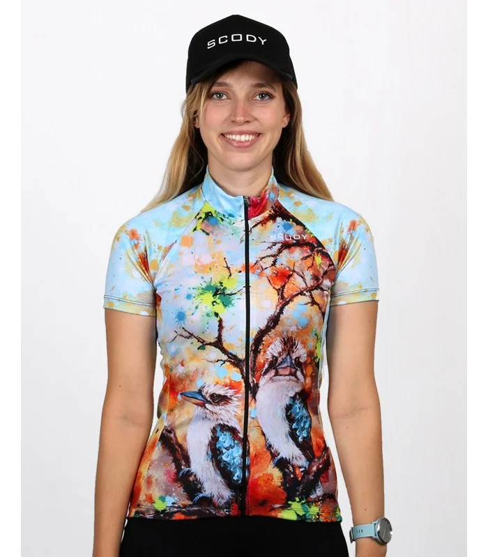 Regeneration - Kookaburras in regenerating landscape Cycle Jersey - Women